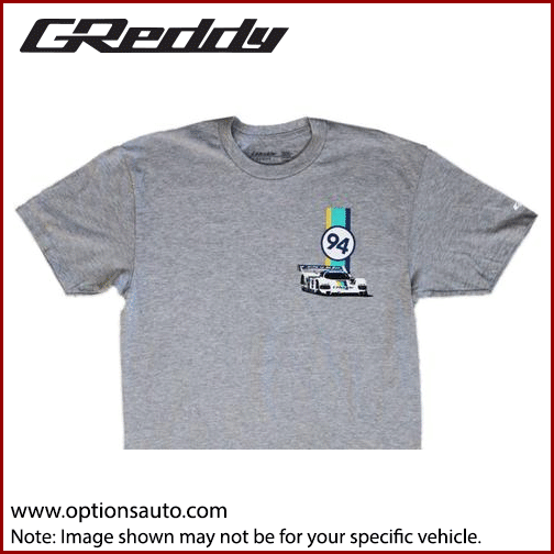 GPP 3-STRIPE TEE - HEATHER GRAY S