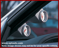 GAUGE WORKS FULL PILLAR POD: ECLIPSE 95-99 (DUAL/2/BLK)