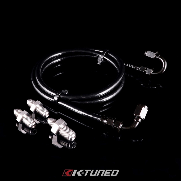 K-TUNED STAINLESS STEEL CLUTCH LINE KIT: DC2/EG/EK W/K-SWAP (RHD)