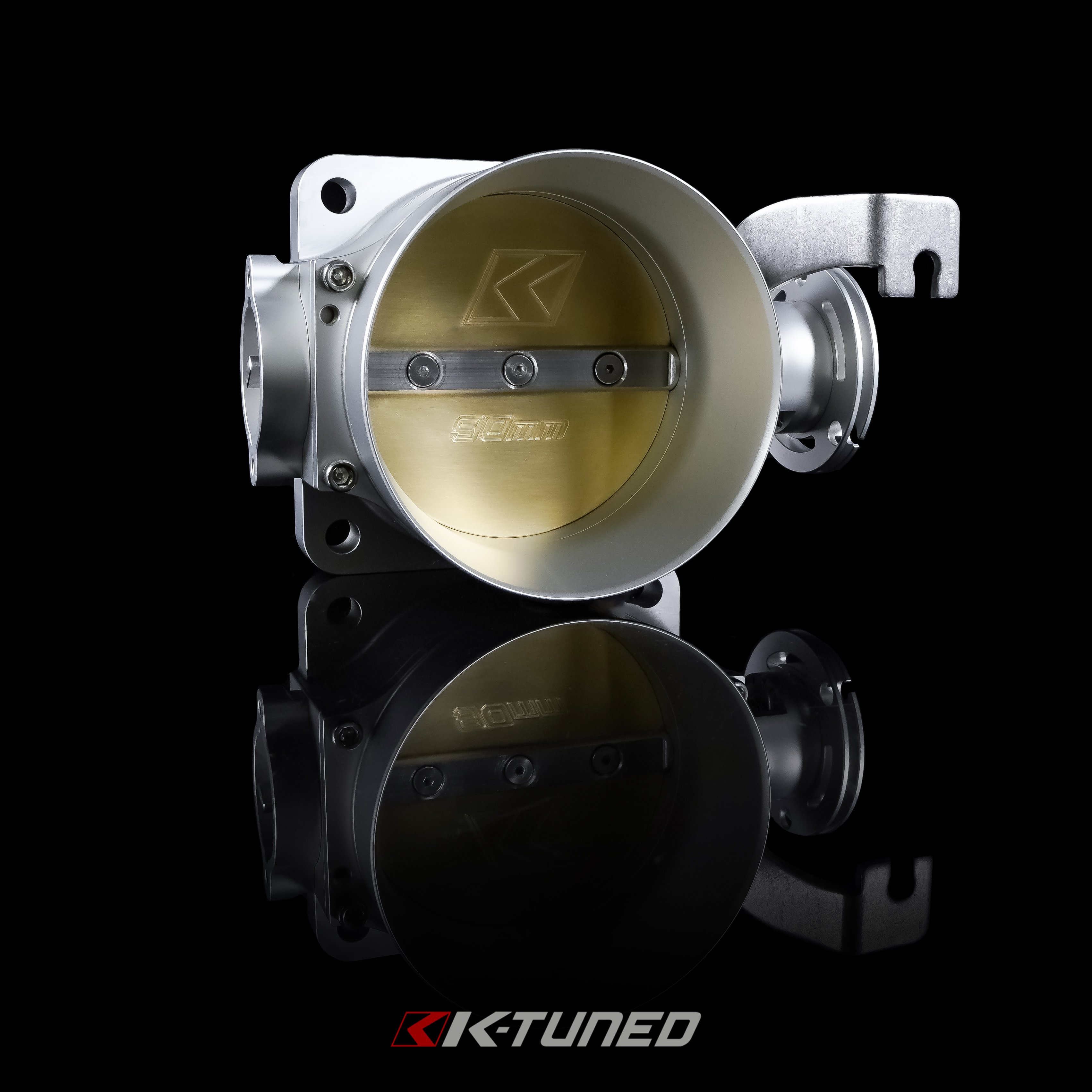 K-TUNED 90MM THROTTLE BODY: 90MM K-SERIES, MUSTANG 5.0L 86-93 BOLT PATTERN
