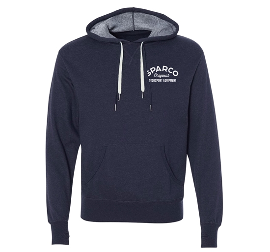 SPARCO SWEATER: HOODED GARAGE (NAVY/M)