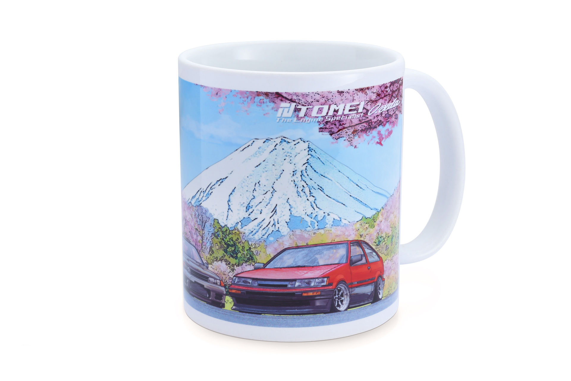 TOMEI MUG: GDB/BNR32/AE86 CHERRY BLOSSOM MT. FUJI