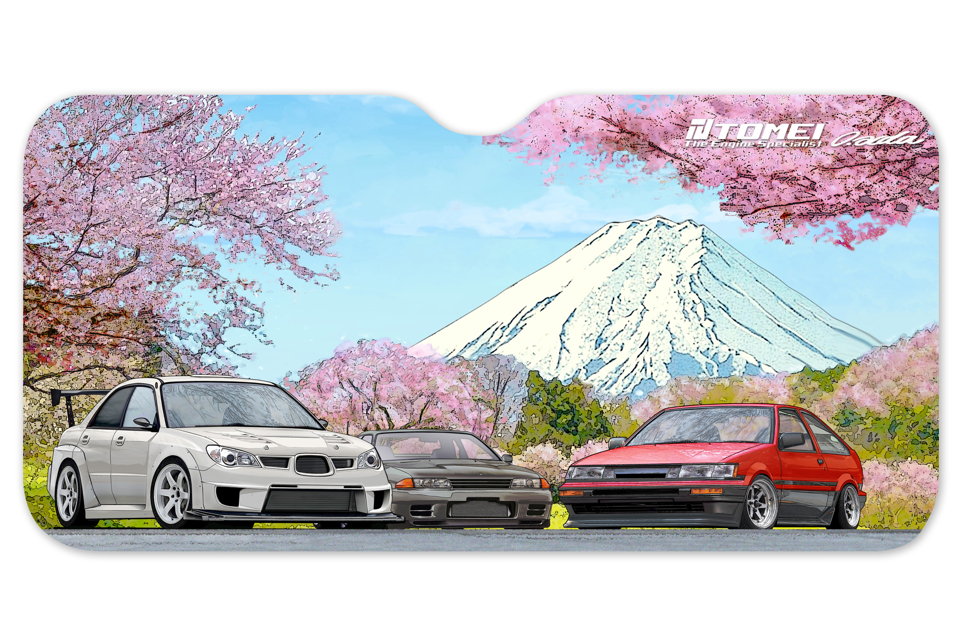 TOMEI SUNSHADE: GDB/BNR32/AE86 CHERRY BLOSSOM Mt.FUJI