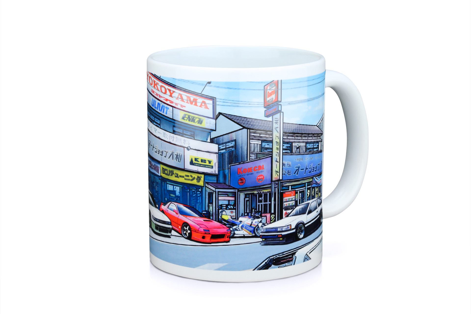 TOMEI MUG: WHITE S13/FC3S/AE86 90'S TUNING SHOP JAPAN