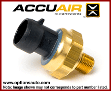ACCUAIR TANK PRESSURE SENSOR: 0-200 PSI