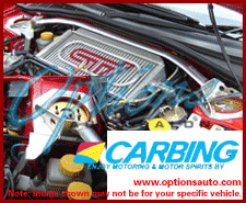 CARBING TYPE I FRONT STRUT TOWER BAR: IMPREZA 02-07