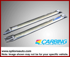 CARBING FRONT TOWER BRACE: SCION FR-S & SUBARU BRZ 2013-UP (STEEL/WHITE)