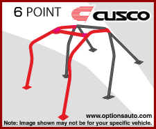 CUSCO D1 CHROMOLY DASH ESCAPE ROLL CAGE: FRS & BRZ (2-PASS, 6PT)
