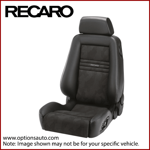 RECARO ERGOMED ES SEAT: LEATHER/BLK VINYL/BLK ARTISTA (R)