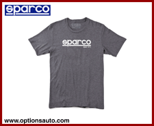 SPARCO T-SHIRT: GRAY CORPORATE (XS)
