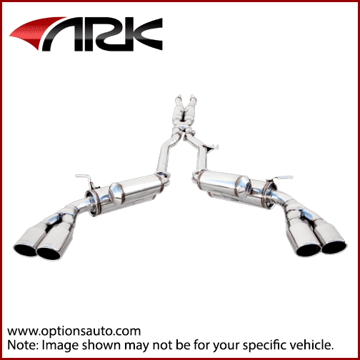 ARK GRIP EXHAUST: Q50 HYBRID 3.5L/3.7L 14-16 (POLISHED TIPS