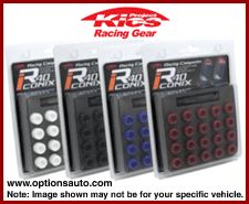 PROJECT KICS R40 ICONIX END CAPS: 12x1.5 (20PCS PLASTIC/BLUE)