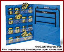 SPARCO PIT BOARD AND NUMBERS KIT WITH COVER