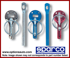 SPARCO HOOD PIN KIT: BLUE