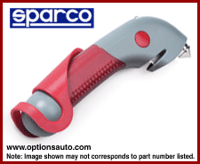 SPARCO SAFETY HAMMER WITH CUTTER (RED/GREY)