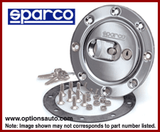 SPARCO FUEL CAP WITH LOCKING: CHROME